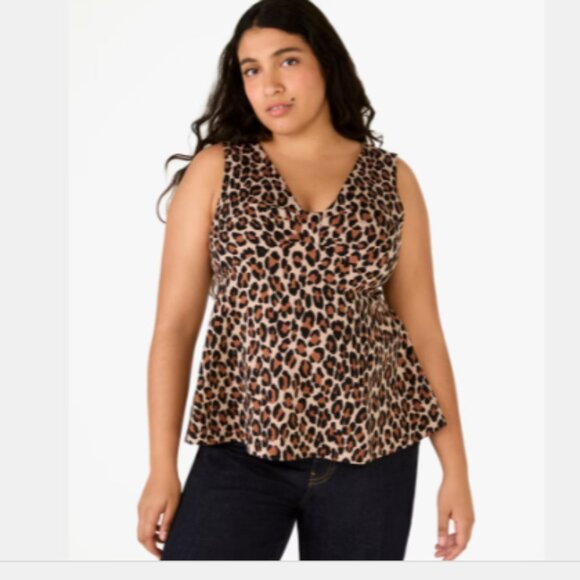 kate spade Tops - kate spade Spotted Leopard Bow-knot Top 14 NWT